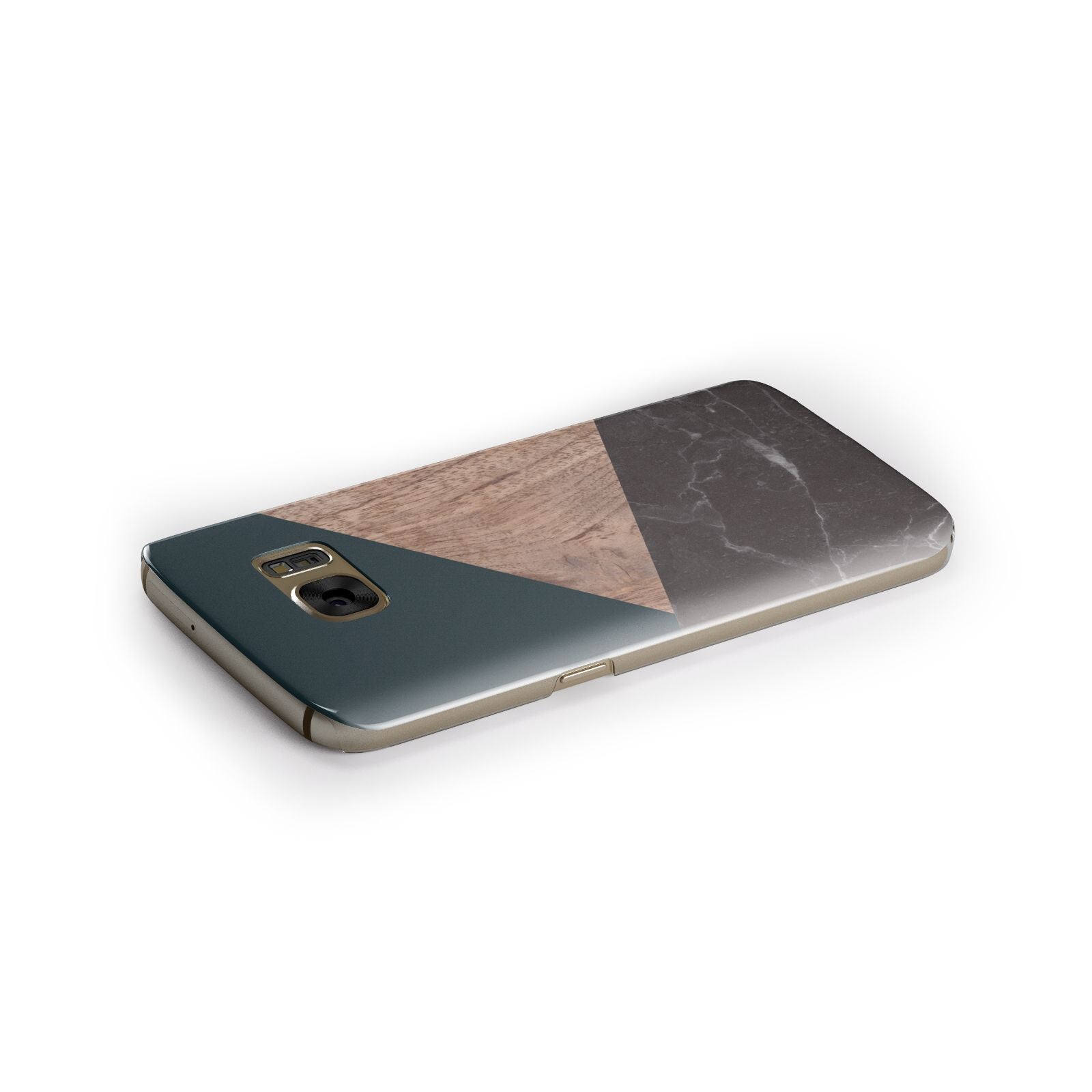 Marble Wood Geometric 6 Samsung Galaxy Case Side Close Up