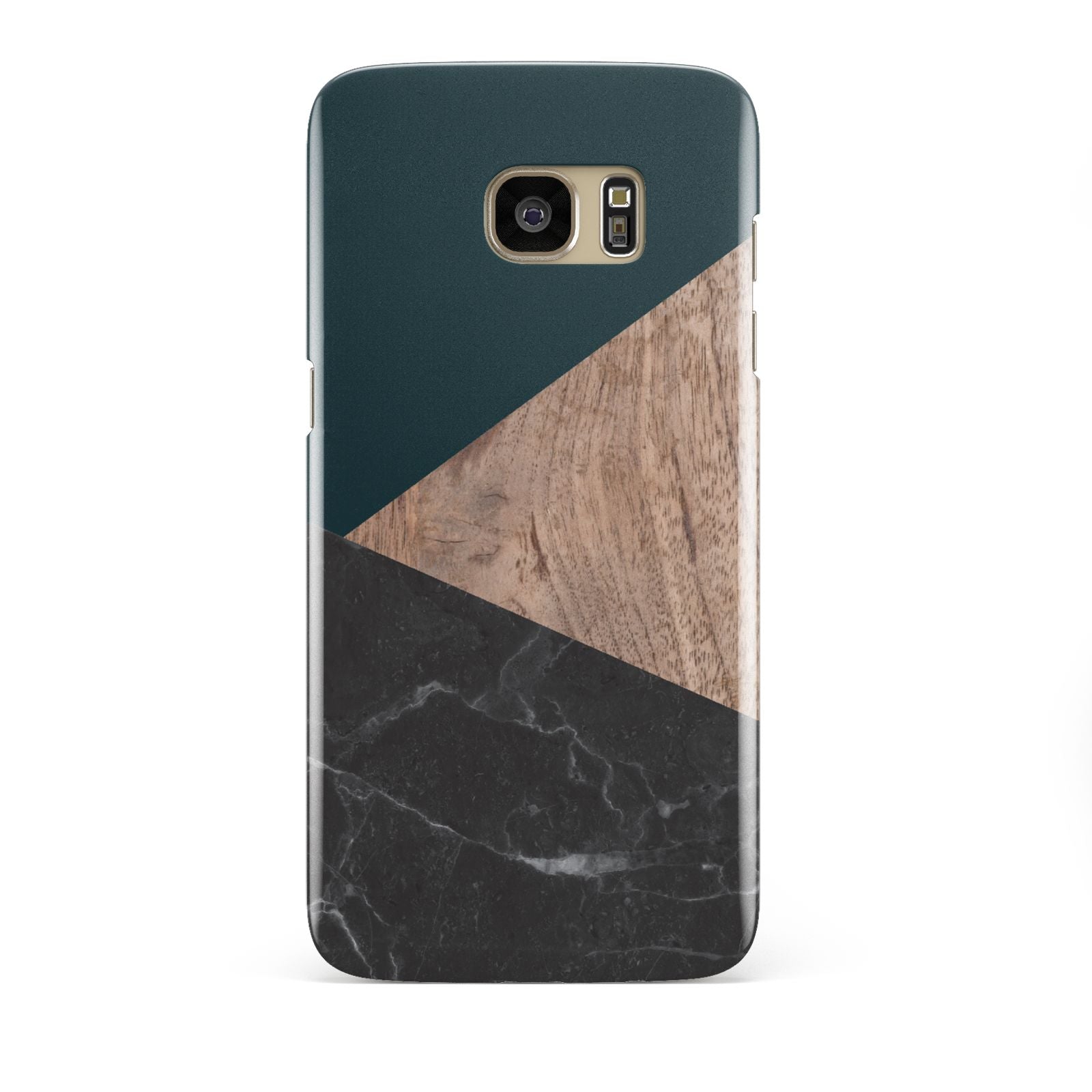 Marble Wood Geometric 6 Samsung Galaxy S7 Edge Case