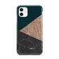 Marble Wood Geometric 6 iPhone 11 3D Tough Case
