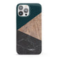 Marble Wood Geometric 6 iPhone 13 Pro Max Full Wrap 3D Snap Case