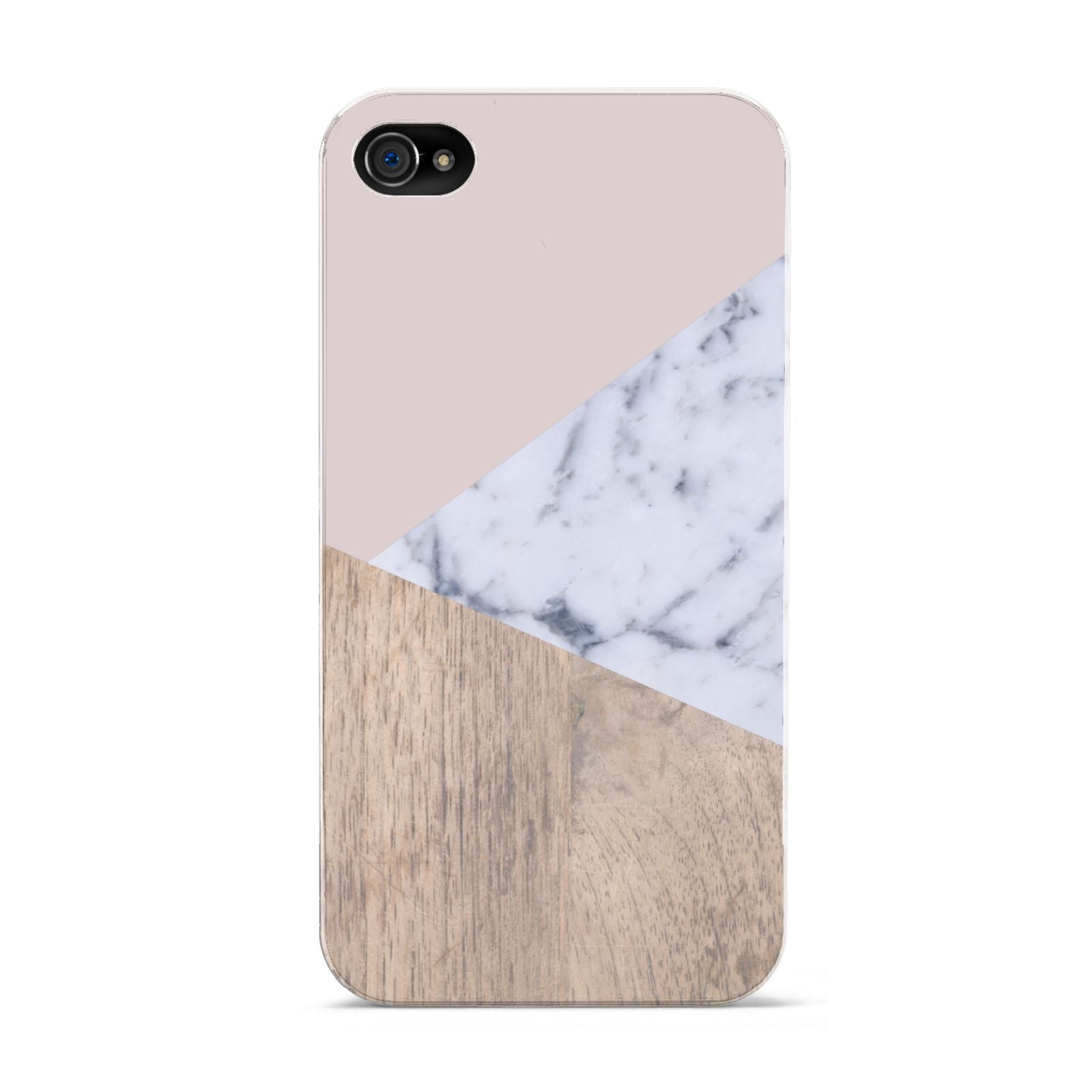Marble Wood Geometric 7 Apple iPhone 4s Case