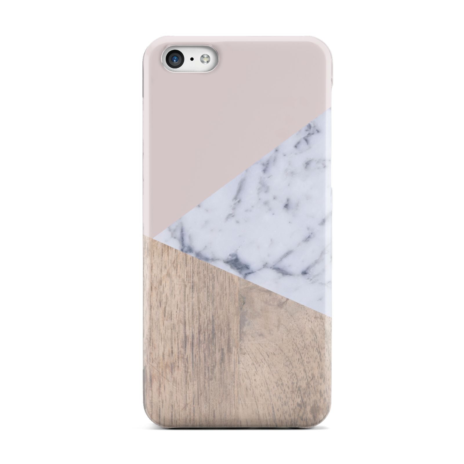 Marble Wood Geometric 7 Apple iPhone 5c Case