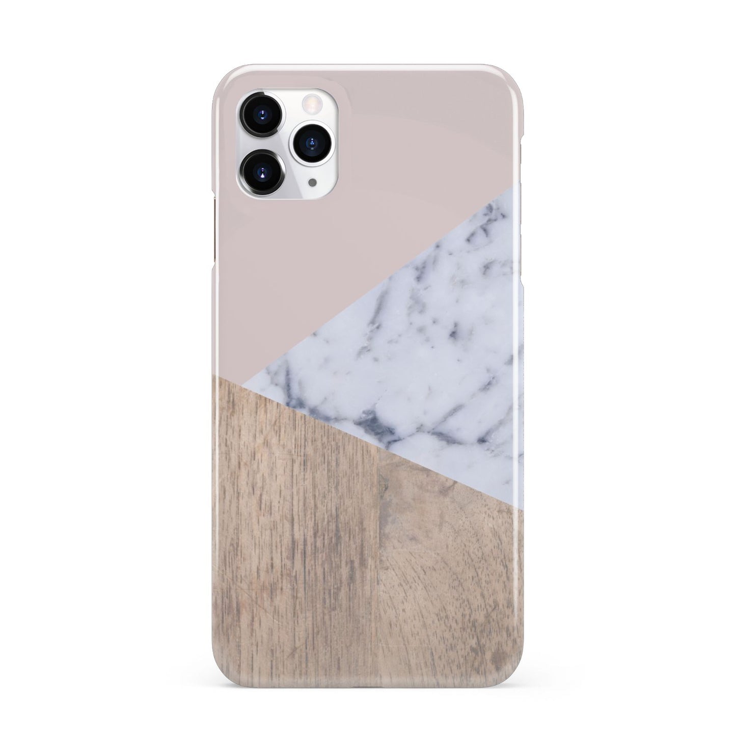 Marble Wood Geometric 7 iPhone 11 Pro Max 3D Snap Case