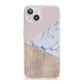 Marble Wood Geometric 7 iPhone 13 Clear Bumper Case