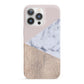 Marble Wood Geometric 7 iPhone 13 Pro Full Wrap 3D Snap Case