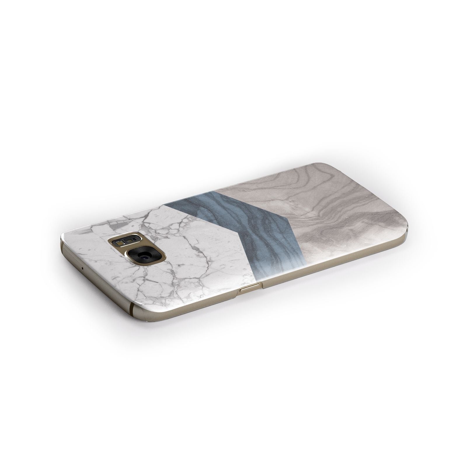 Marble Wood Geometric 8 Samsung Galaxy Case Side Close Up