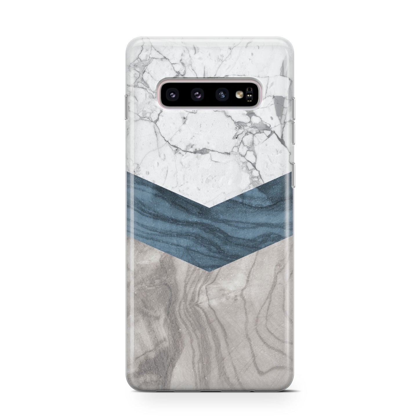 Marble Wood Geometric 8 Samsung Galaxy S10 Case