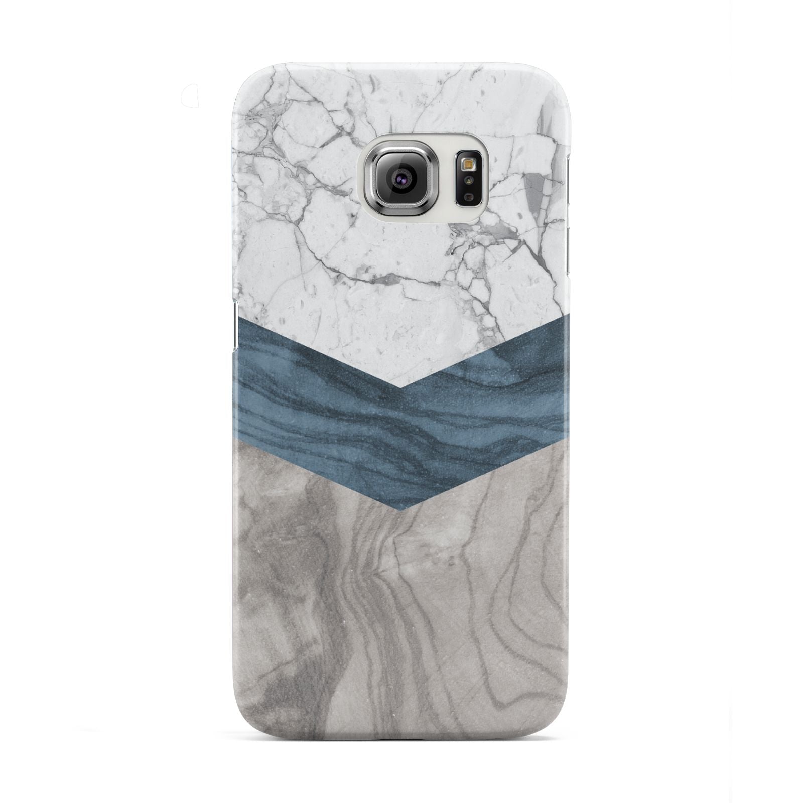 Marble Wood Geometric 8 Samsung Galaxy S6 Edge Case