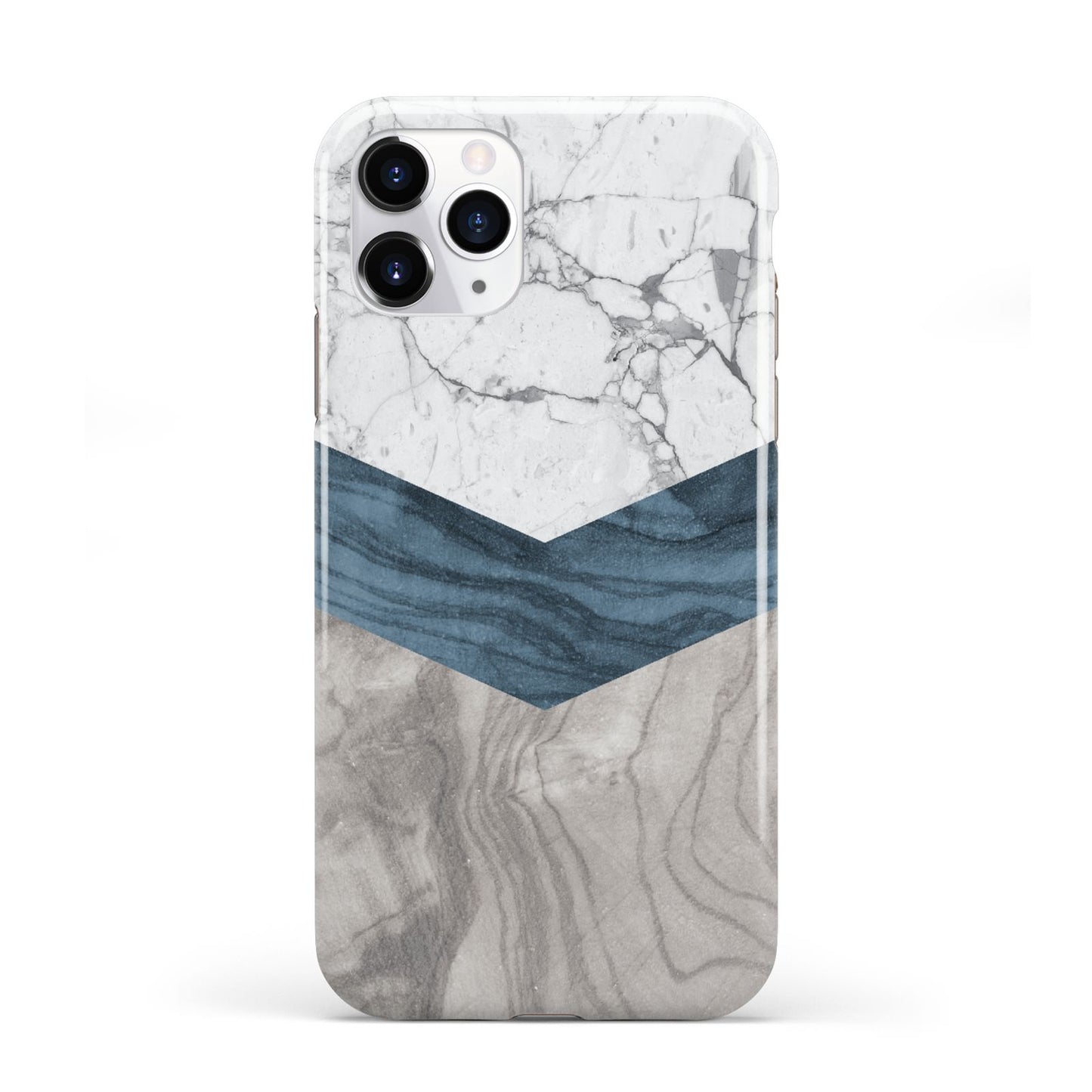 Marble Wood Geometric 8 iPhone 11 Pro 3D Tough Case
