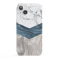 Marble Wood Geometric 8 iPhone 13 Full Wrap 3D Snap Case