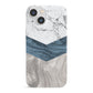 Marble Wood Geometric 8 iPhone 13 Mini Full Wrap 3D Snap Case