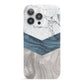 Marble Wood Geometric 8 iPhone 13 Pro Full Wrap 3D Snap Case
