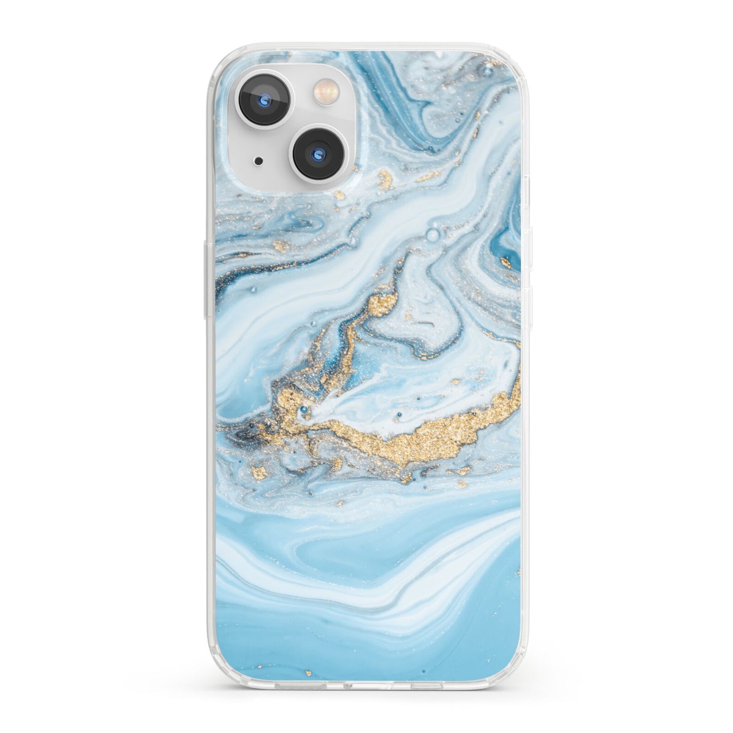 Marble iPhone 13 Clear Bumper Case