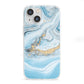 Marble iPhone 13 Mini Clear Bumper Case