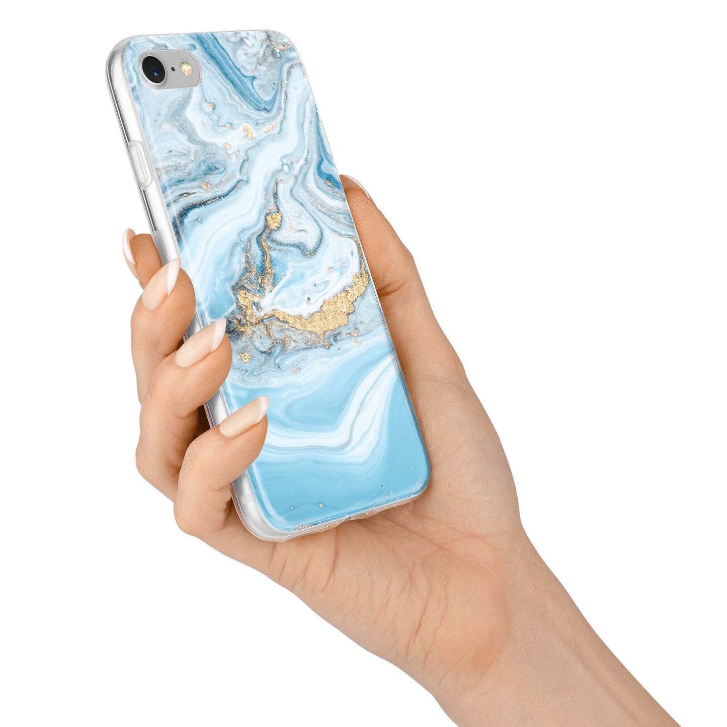 Marble iPhone 7 Bumper Case on Silver iPhone Alternative Image