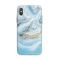 Marble iPhone X Bumper Case on Silver iPhone Alternative Image 1