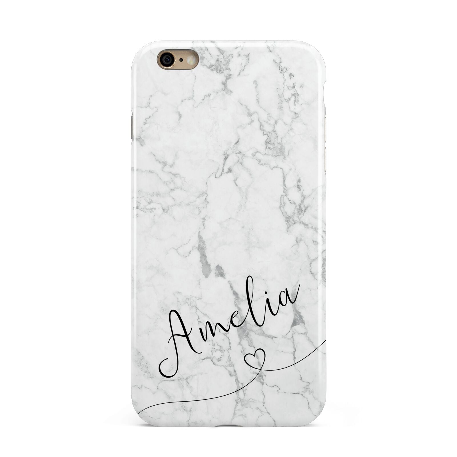 Marble with Custom Name Apple iPhone 6 Plus 3D Tough Case