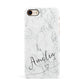 Marble with Custom Name Apple iPhone 7 8 3D Snap Case