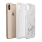Marble with Custom Name Apple iPhone Xs Max 3D Tough Case Expanded View