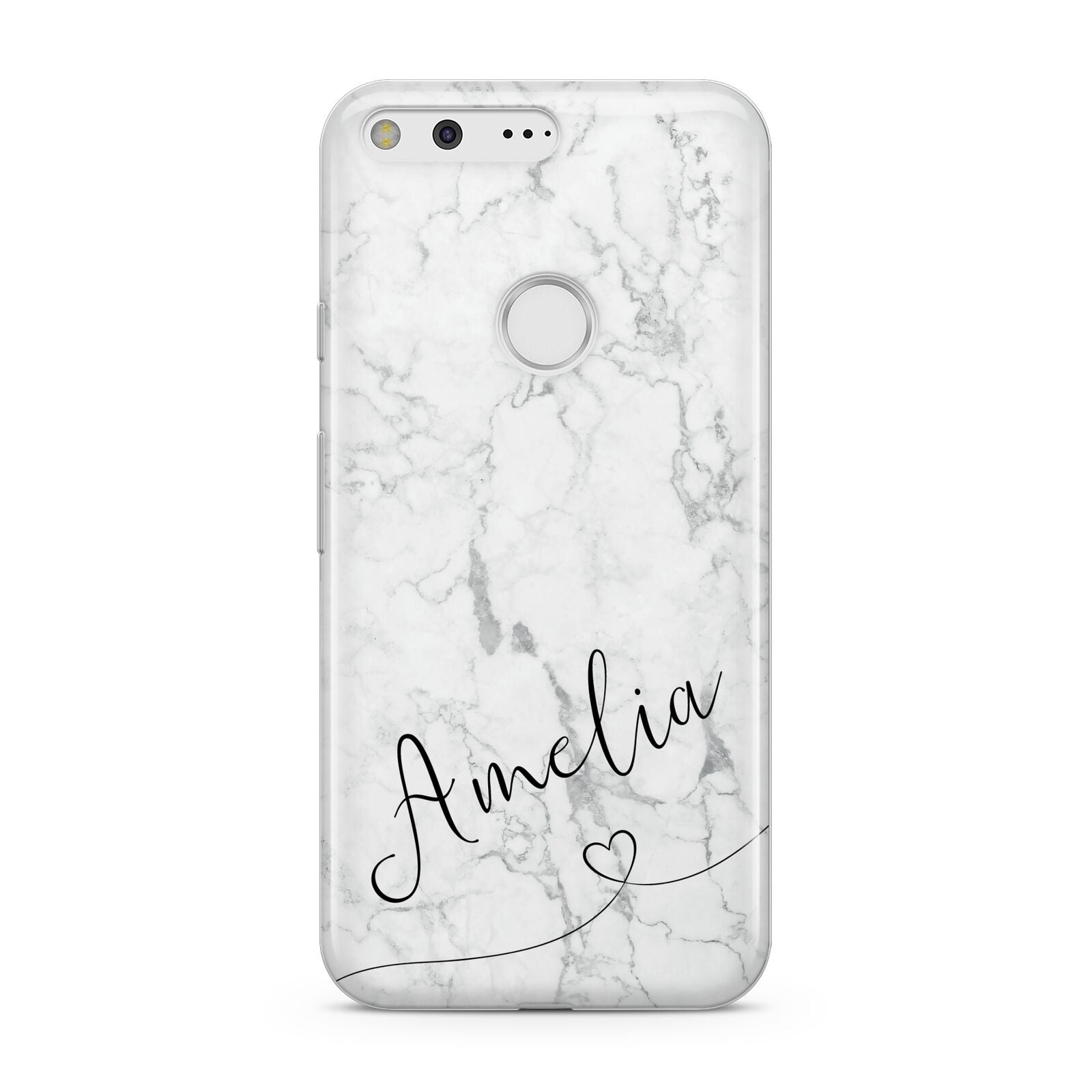 Marble with Custom Name Google Pixel Case