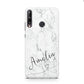 Marble with Custom Name Huawei P40 Lite E Phone Case