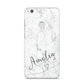 Marble with Custom Name Huawei P8 Lite Case