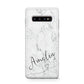 Marble with Custom Name Protective Samsung Galaxy Case