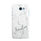 Marble with Custom Name Samsung Galaxy A7 2017 Case