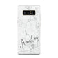 Marble with Custom Name Samsung Galaxy Note 8 Case