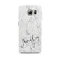 Marble with Custom Name Samsung Galaxy S6 Case