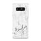 Marble with Custom Name Samsung Galaxy S8 Case