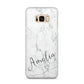 Marble with Custom Name Samsung Galaxy S8 Plus Case