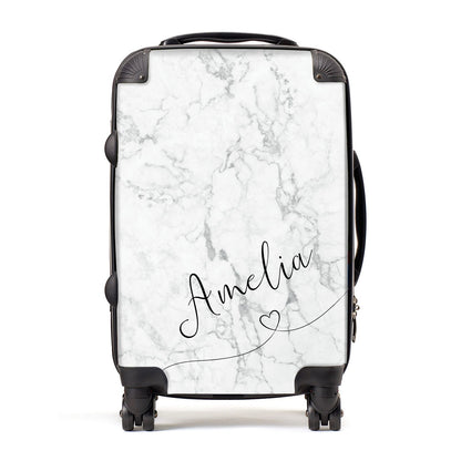 Marble with Custom Name Suitcase