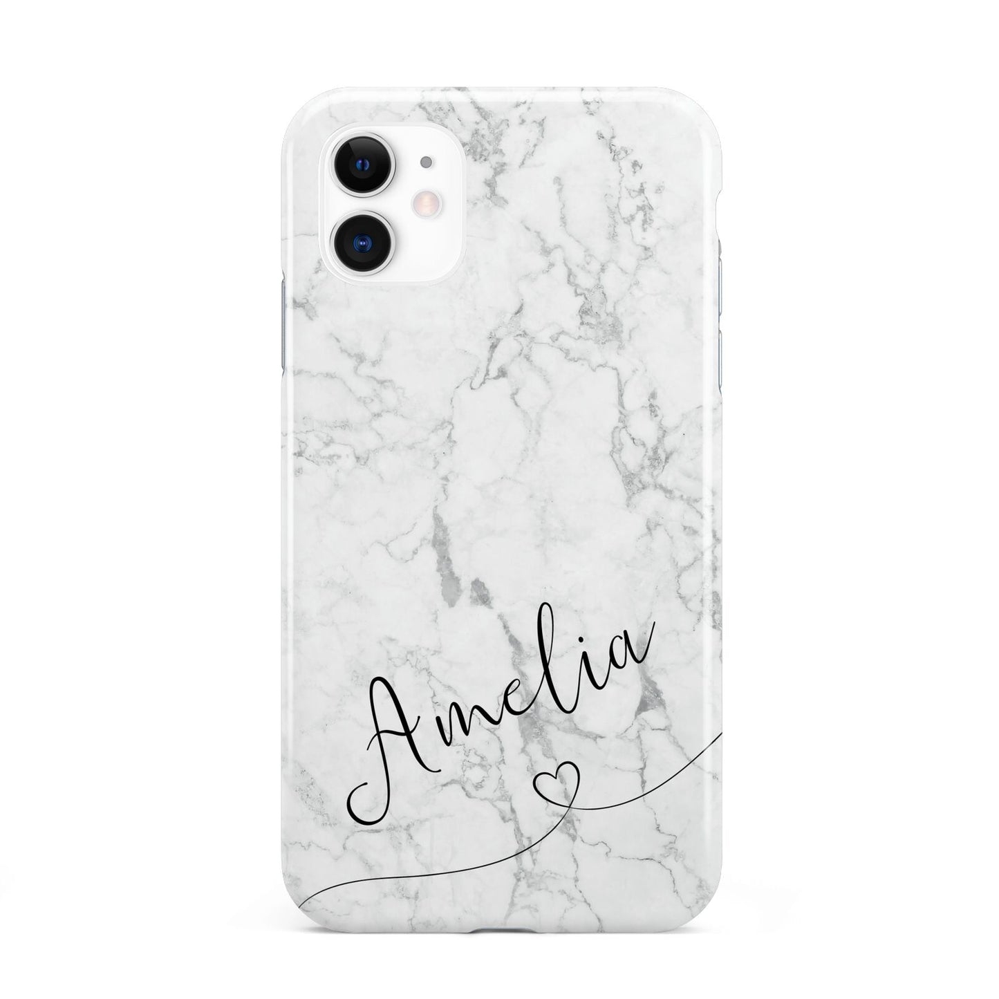 Marble with Custom Name iPhone 11 3D Tough Case