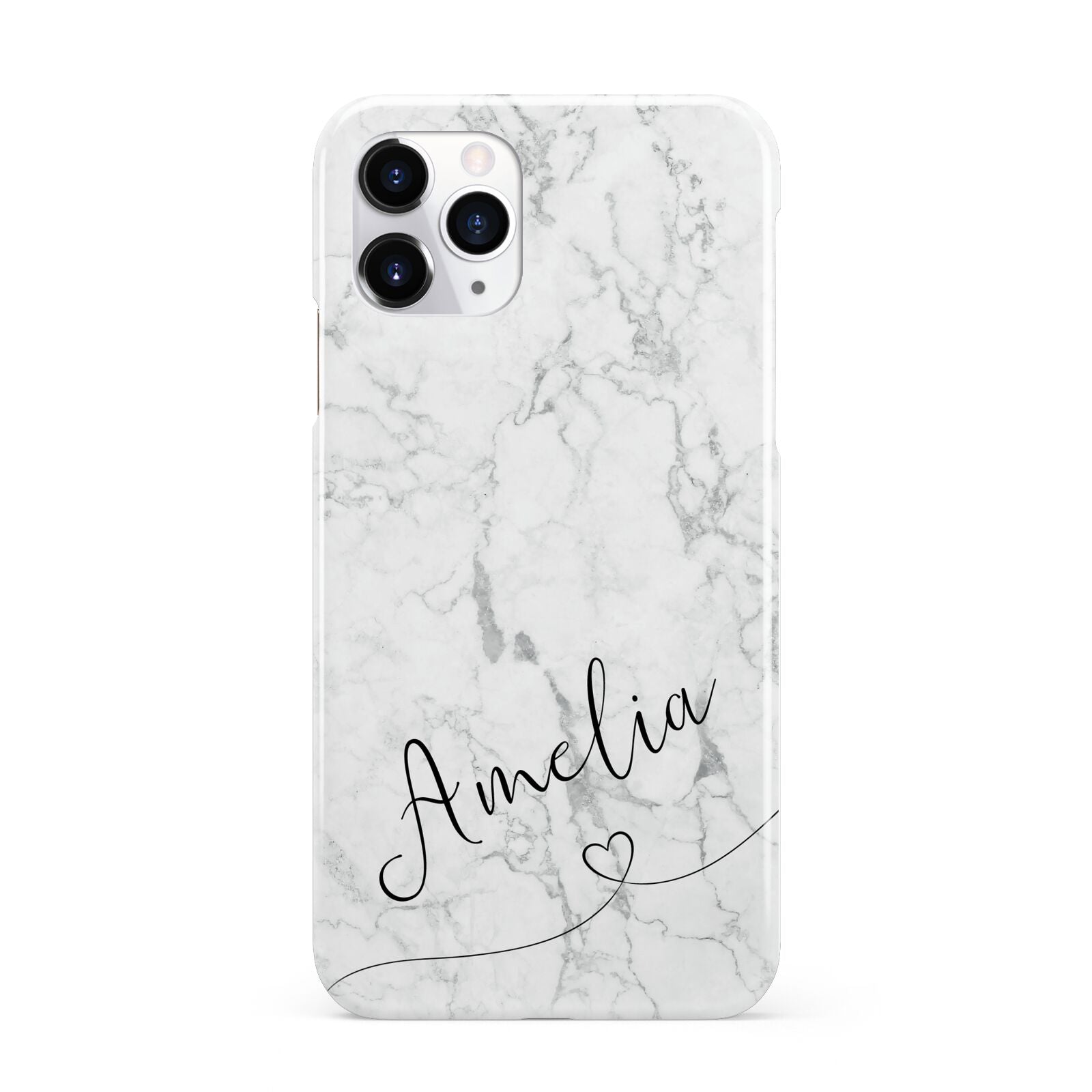Marble with Custom Name iPhone 11 Pro 3D Snap Case