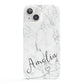 Marble with Custom Name iPhone 13 Full Wrap 3D Snap Case
