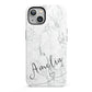 Marble with Custom Name iPhone 13 Full Wrap 3D Tough Case