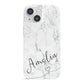 Marble with Custom Name iPhone 13 Mini Full Wrap 3D Snap Case
