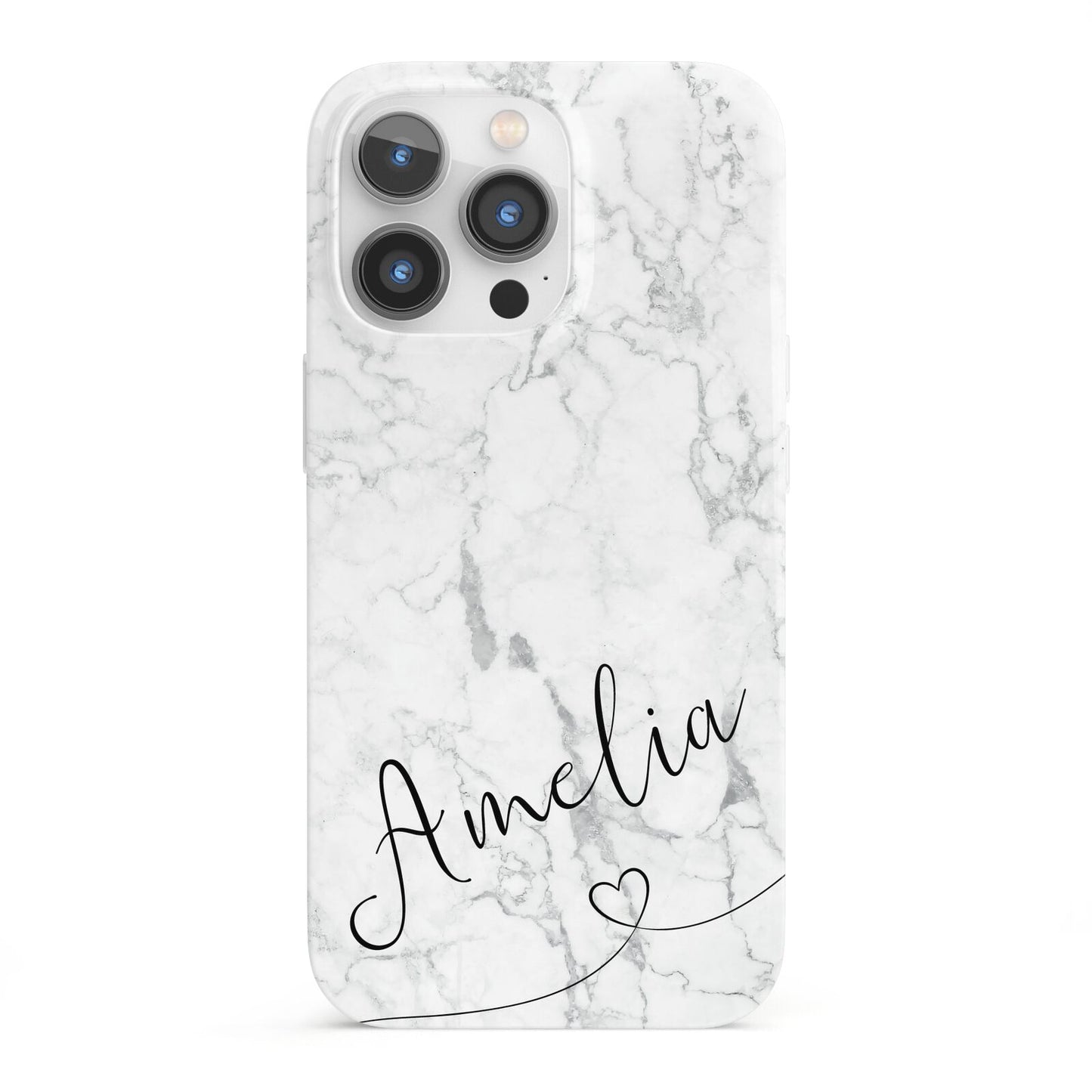 Marble with Custom Name iPhone 13 Pro Full Wrap 3D Snap Case