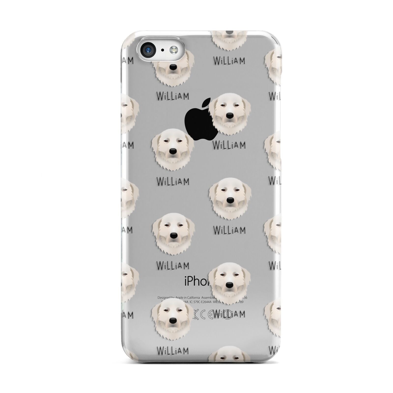 Maremma Sheepdog Icon with Name Apple iPhone 5c Case