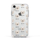 Maremma Sheepdog Icon with Name Apple iPhone XR Impact Case White Edge on Silver Phone