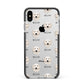 Maremma Sheepdog Icon with Name Apple iPhone Xs Max Impact Case Black Edge on Silver Phone