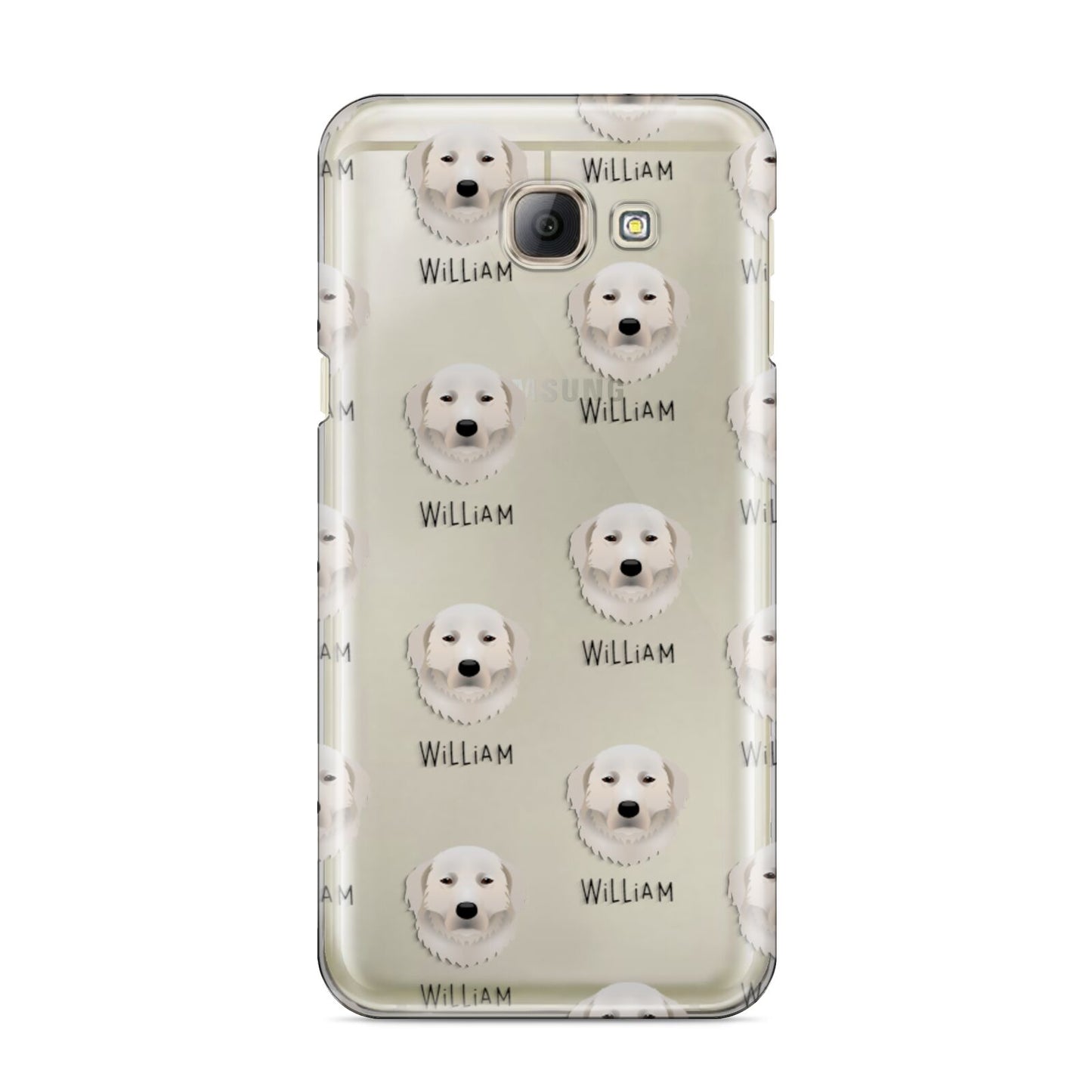 Maremma Sheepdog Icon with Name Samsung Galaxy A8 2016 Case