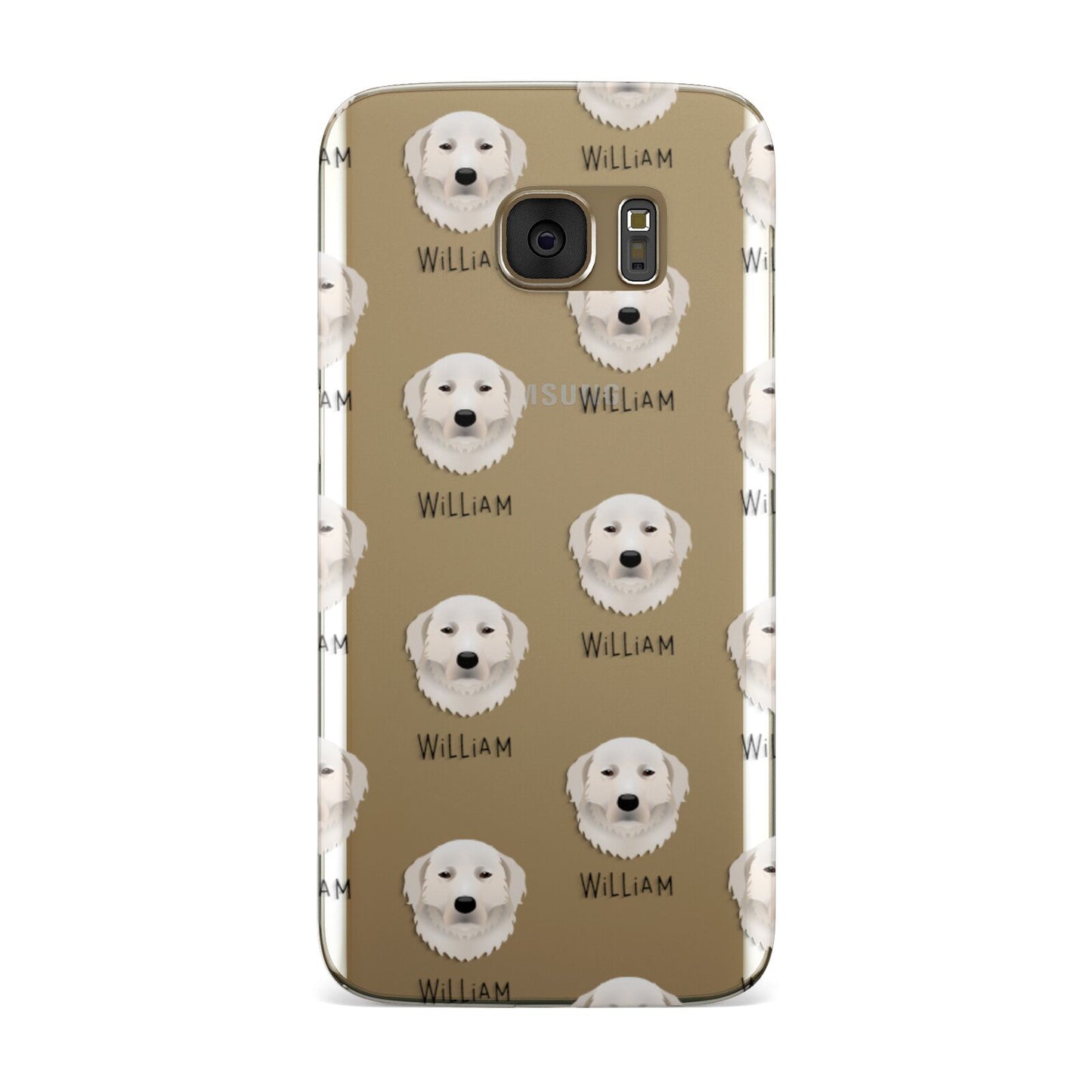 Maremma Sheepdog Icon with Name Samsung Galaxy Case