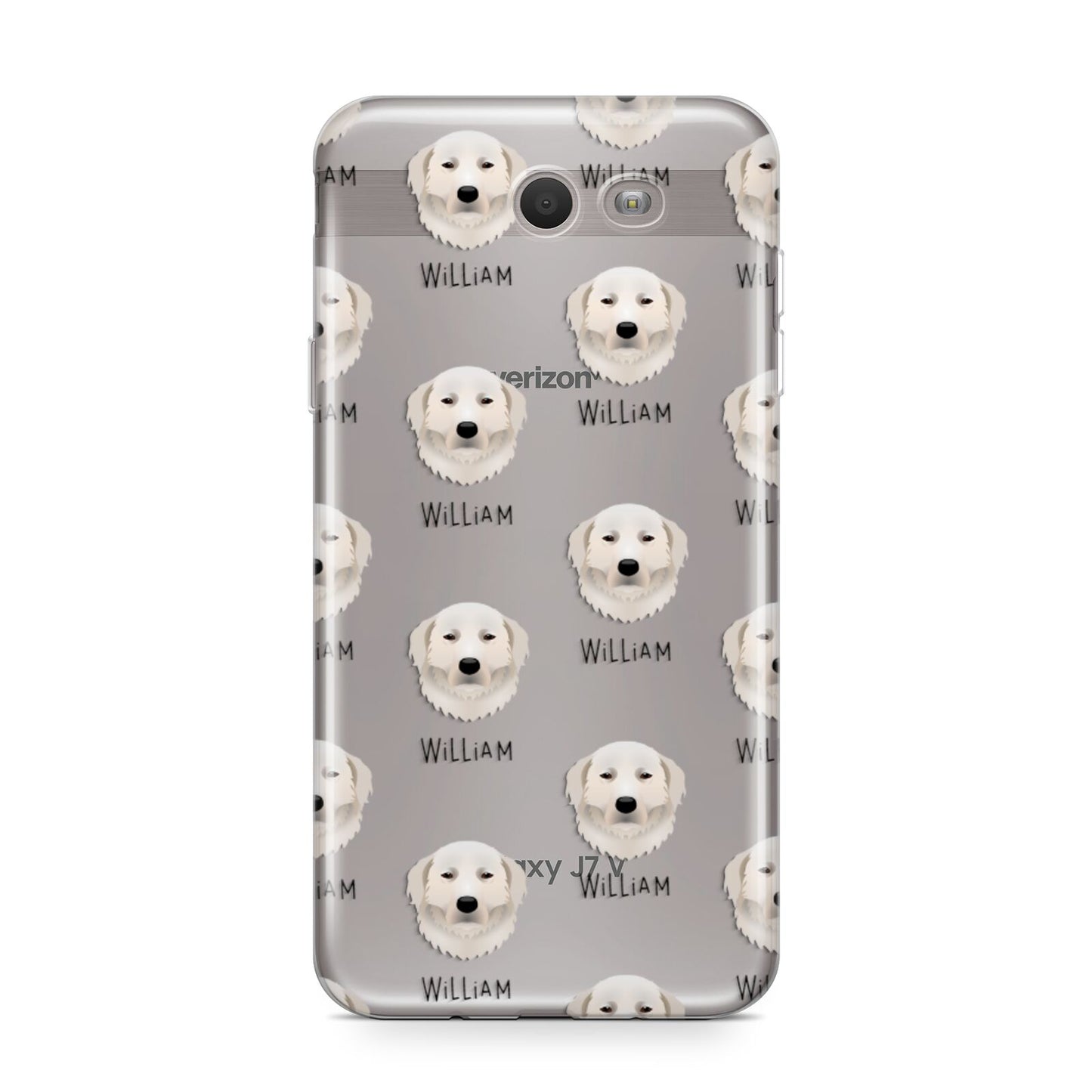 Maremma Sheepdog Icon with Name Samsung Galaxy J7 2017 Case
