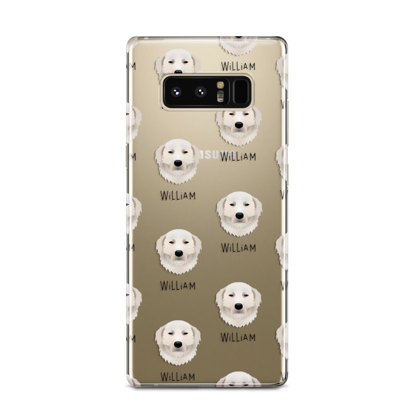 Maremma Sheepdog Icon with Name Samsung Galaxy Note 8 Case