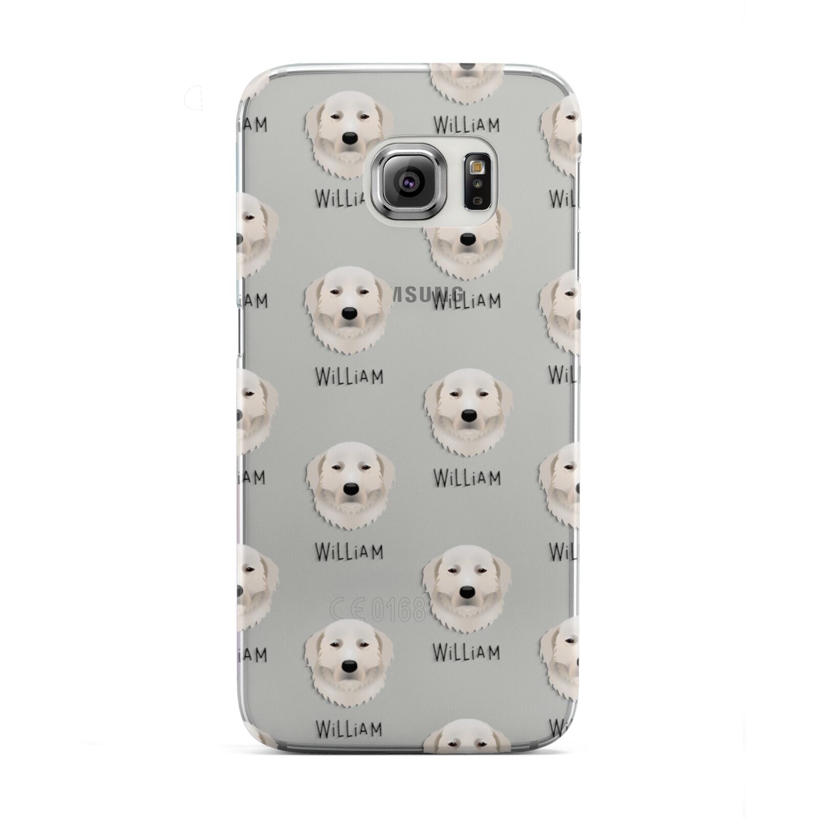 Maremma Sheepdog Icon with Name Samsung Galaxy S6 Edge Case