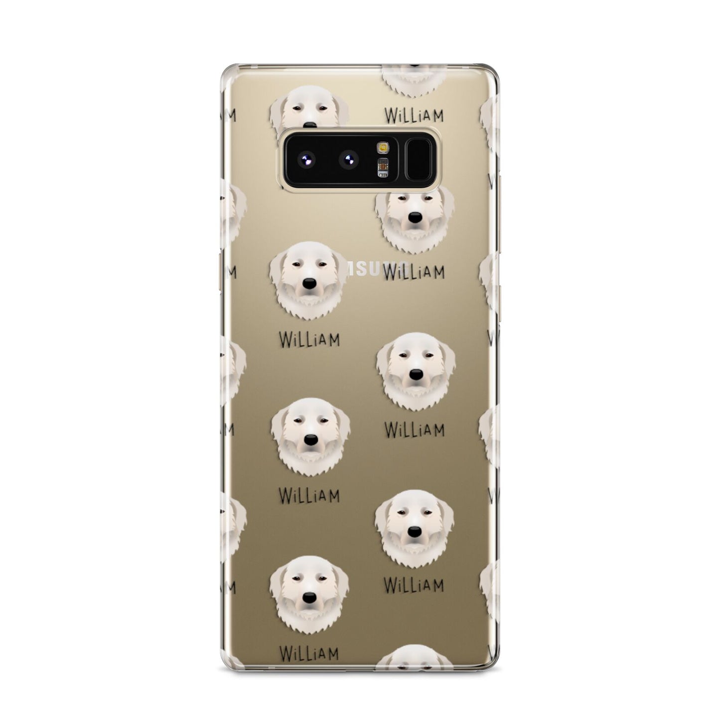Maremma Sheepdog Icon with Name Samsung Galaxy S8 Case
