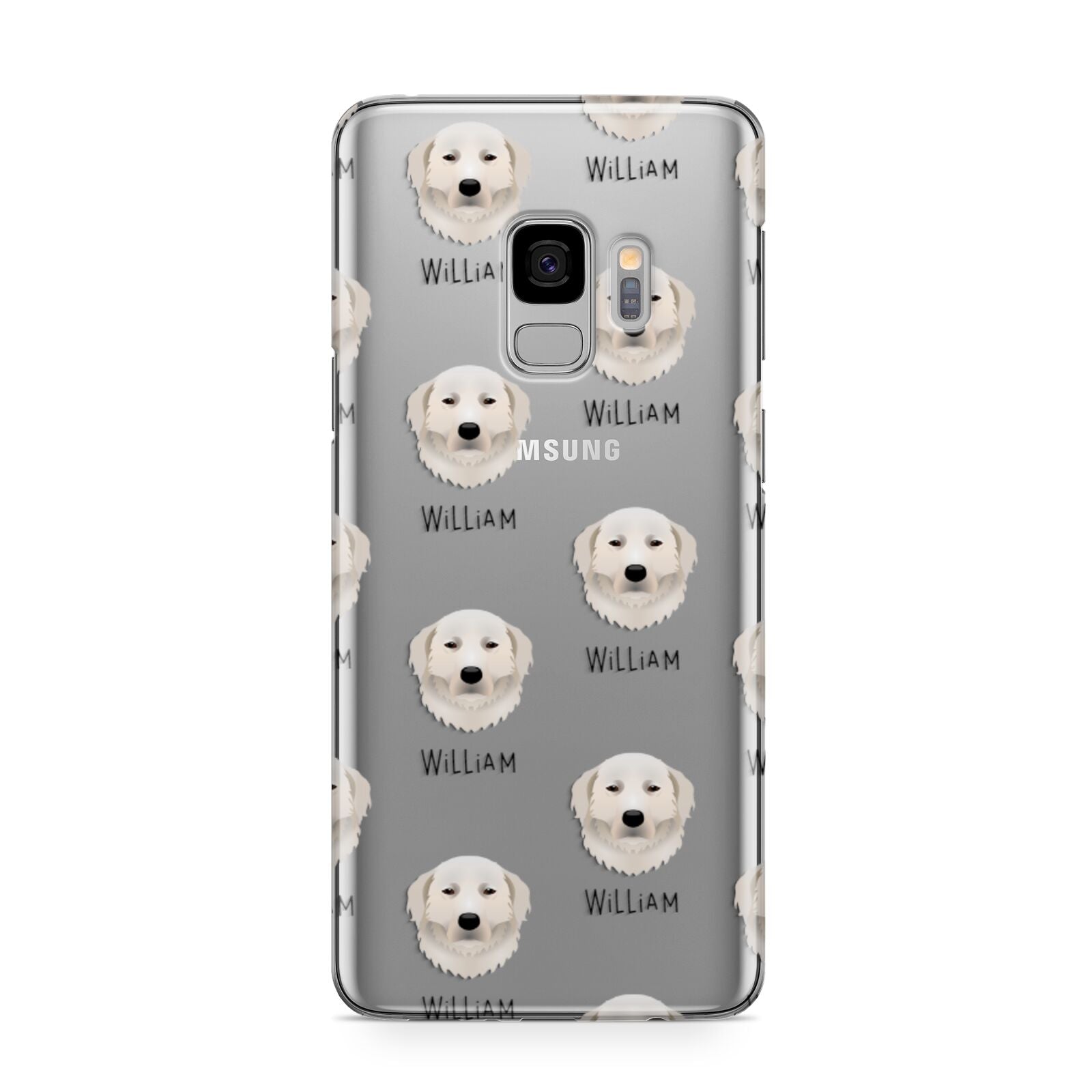 Maremma Sheepdog Icon with Name Samsung Galaxy S9 Case