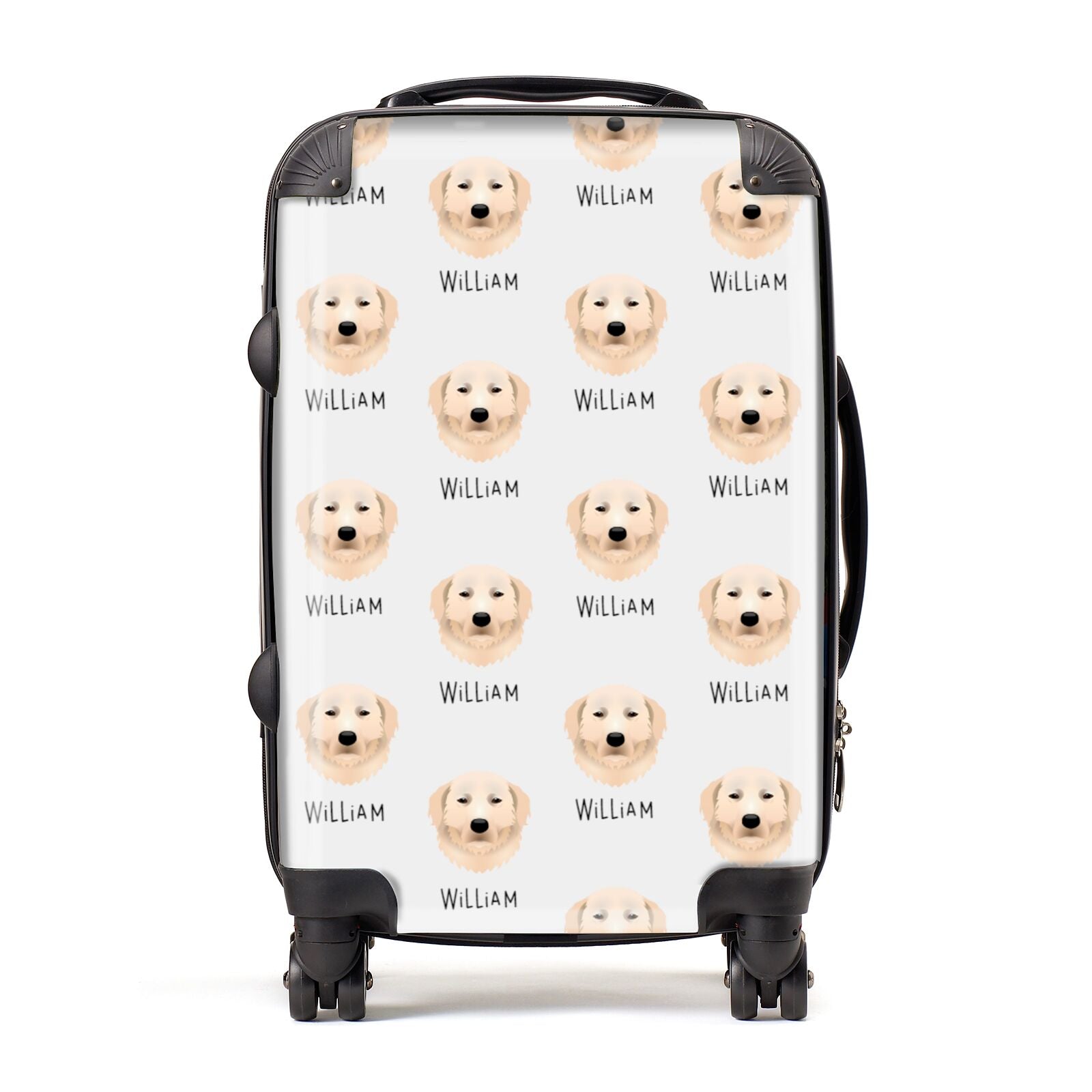 Maremma Sheepdog Icon with Name Suitcase